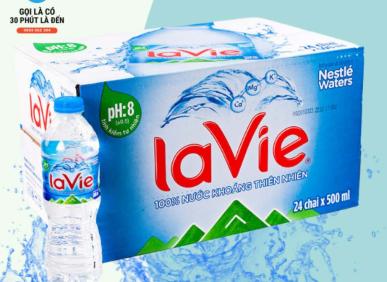 1 Th&ugrave;ng nước lavie 350ml bao nhi&ecirc;u tiền? Gọi giao nước tận nh&agrave; gi&aacute; tốt